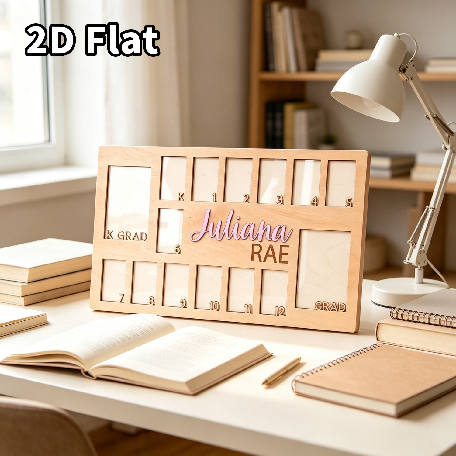 Baby Nursery Office - 1 plaque murale en bois personnalisable