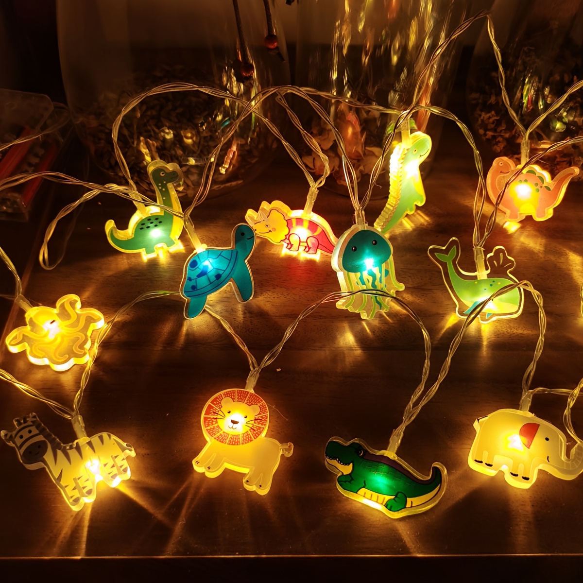 Baby Nursery Animal Theme - Guirlandes lumineuses LED décoratives en forme