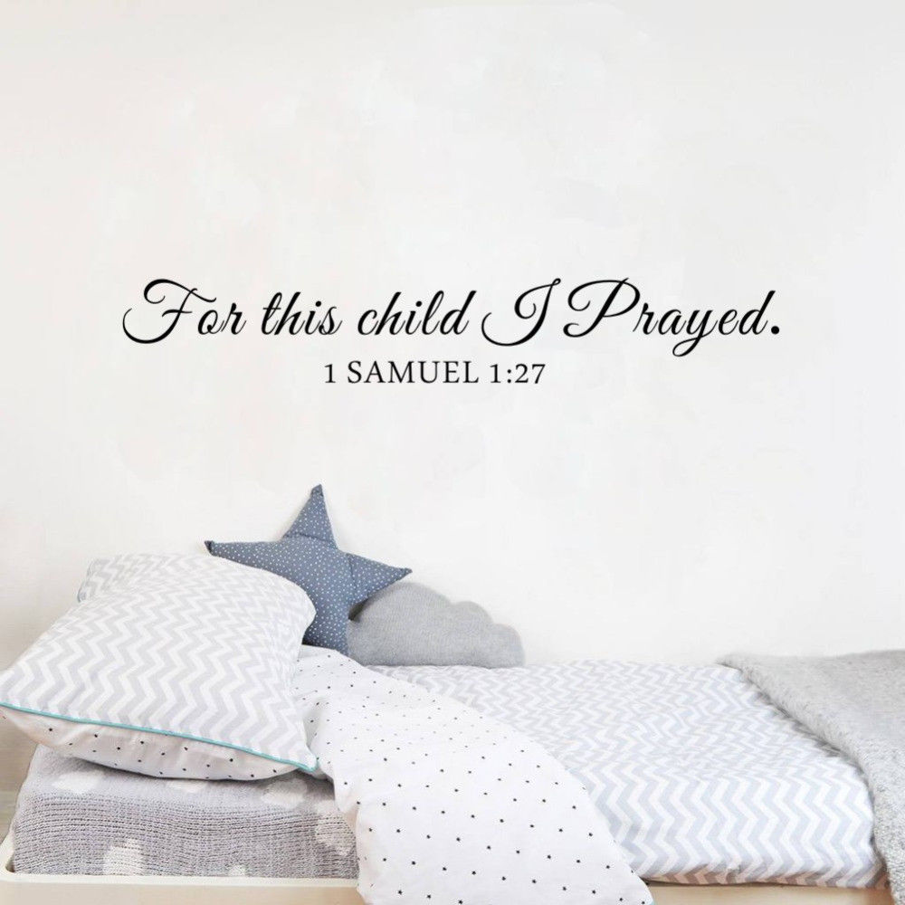 Baby Nursery Quotes - Autocollant mural de la Bible pour