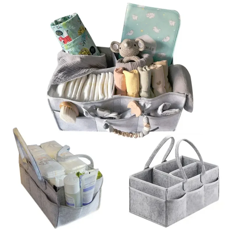 Baby Nursery Organization Ideas - Caddie à couches pour bébé 38x23x18cm,