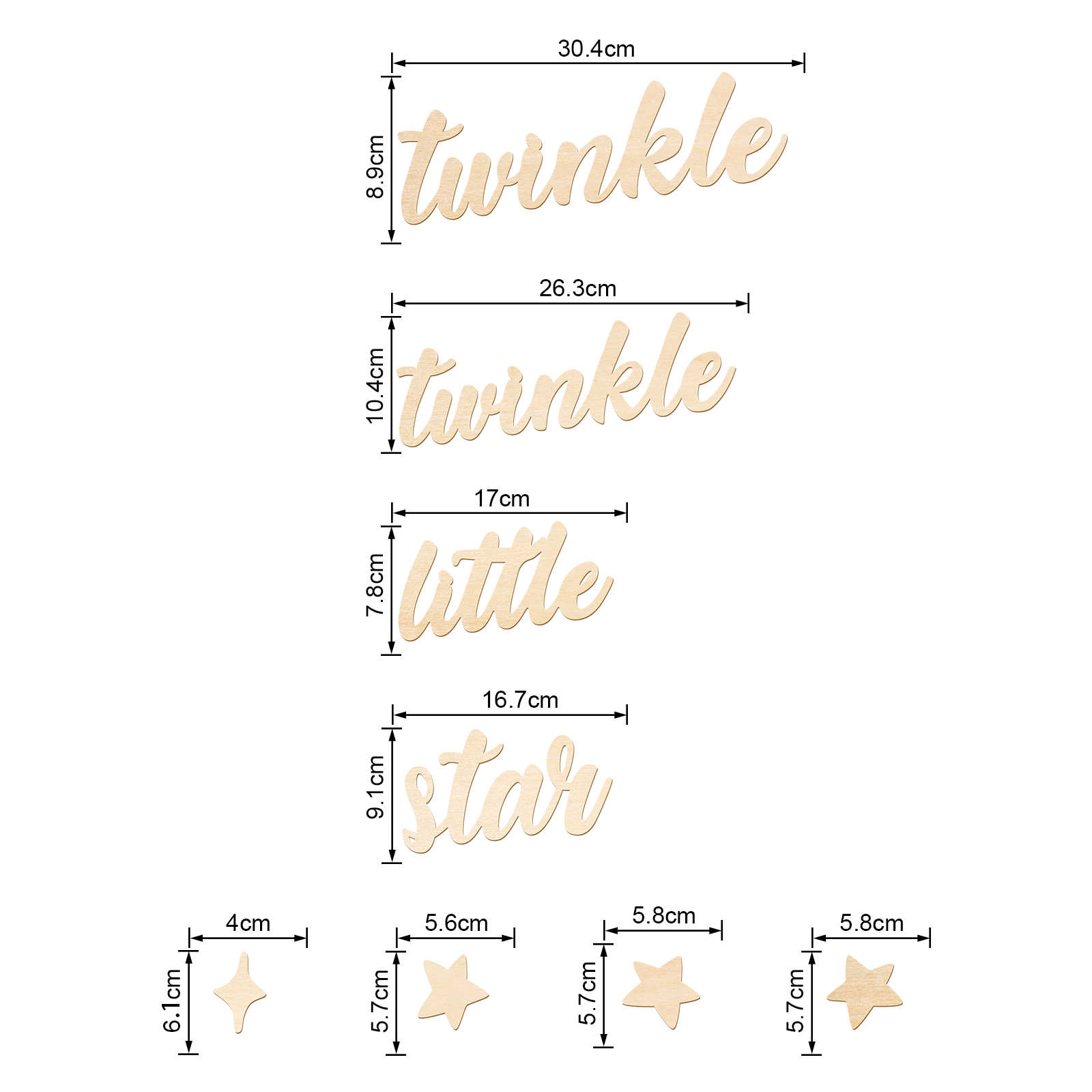 Panneau en bois Twinkle Twinkl - Baby Nursery Wall Decor avis et prix