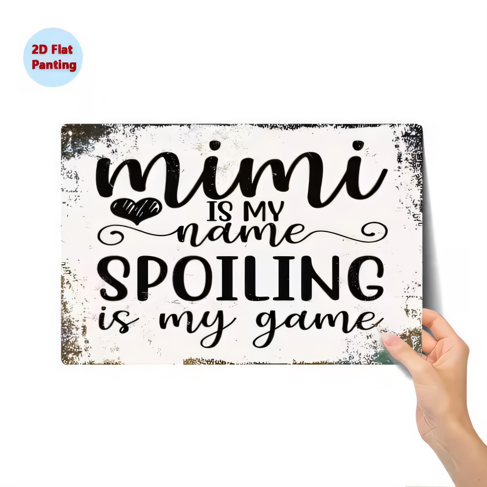 Plaque en métal vintage MIMI I - Baby Nursery Quotes avis et prix