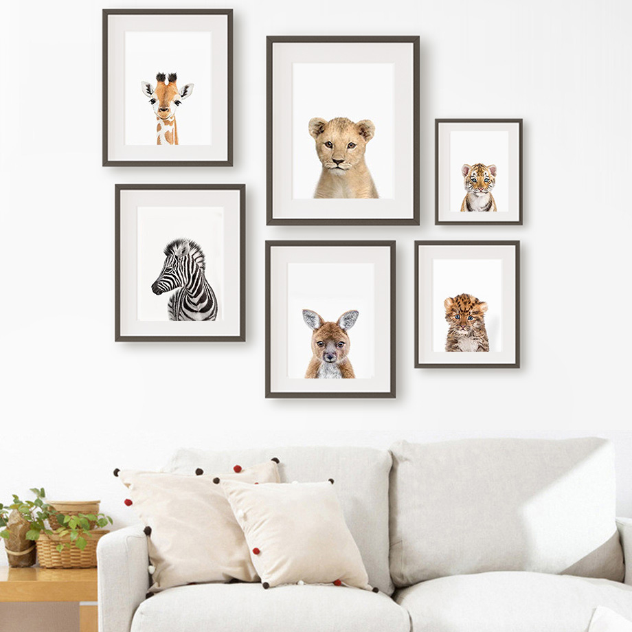 Affiches murales d'animaux pou - Baby Nursery Jungle avis et prix