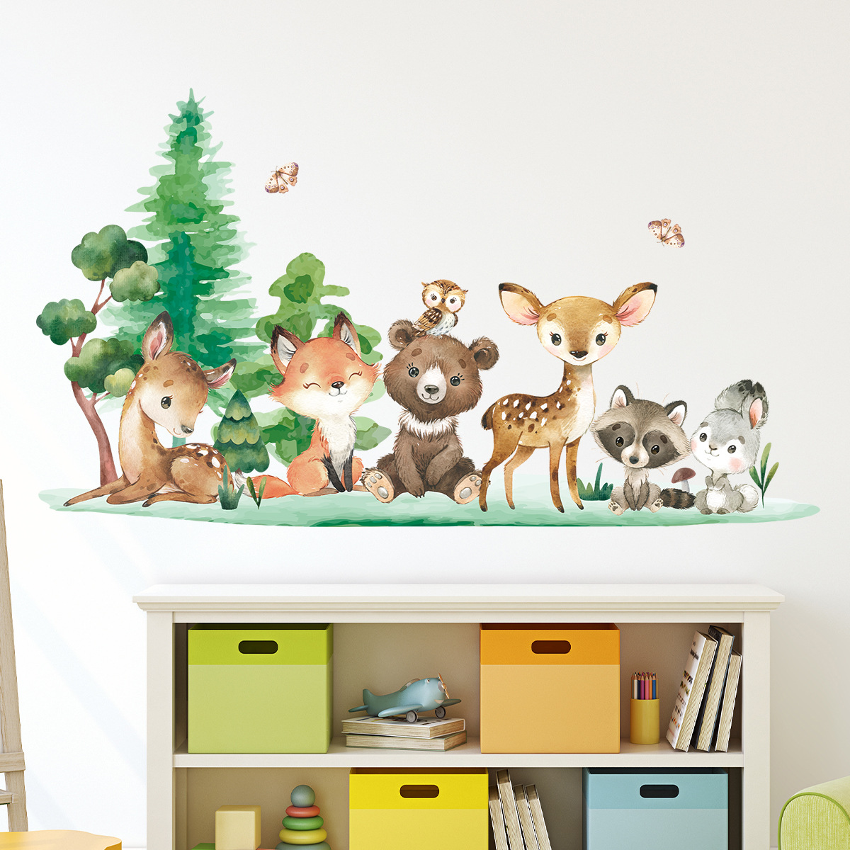 Autocollants muraux thème anim - Baby Nursery Animal Theme avis et prix