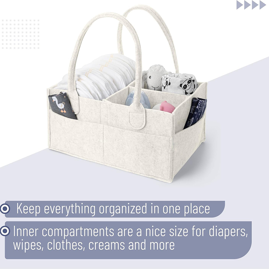 Panier de rangement en feutre  - Baby Nursery Organization Ideas avis et prix