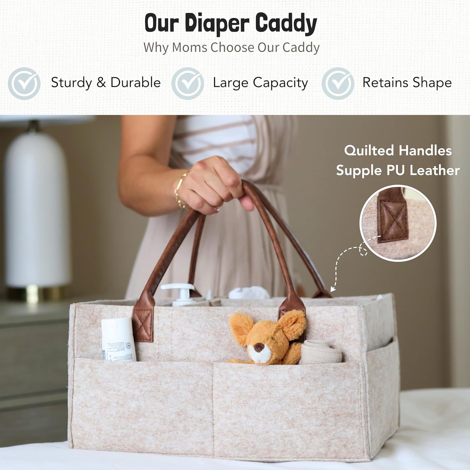 Panier de rangement en feutre  - Baby Nursery Organization Ideas avis et prix