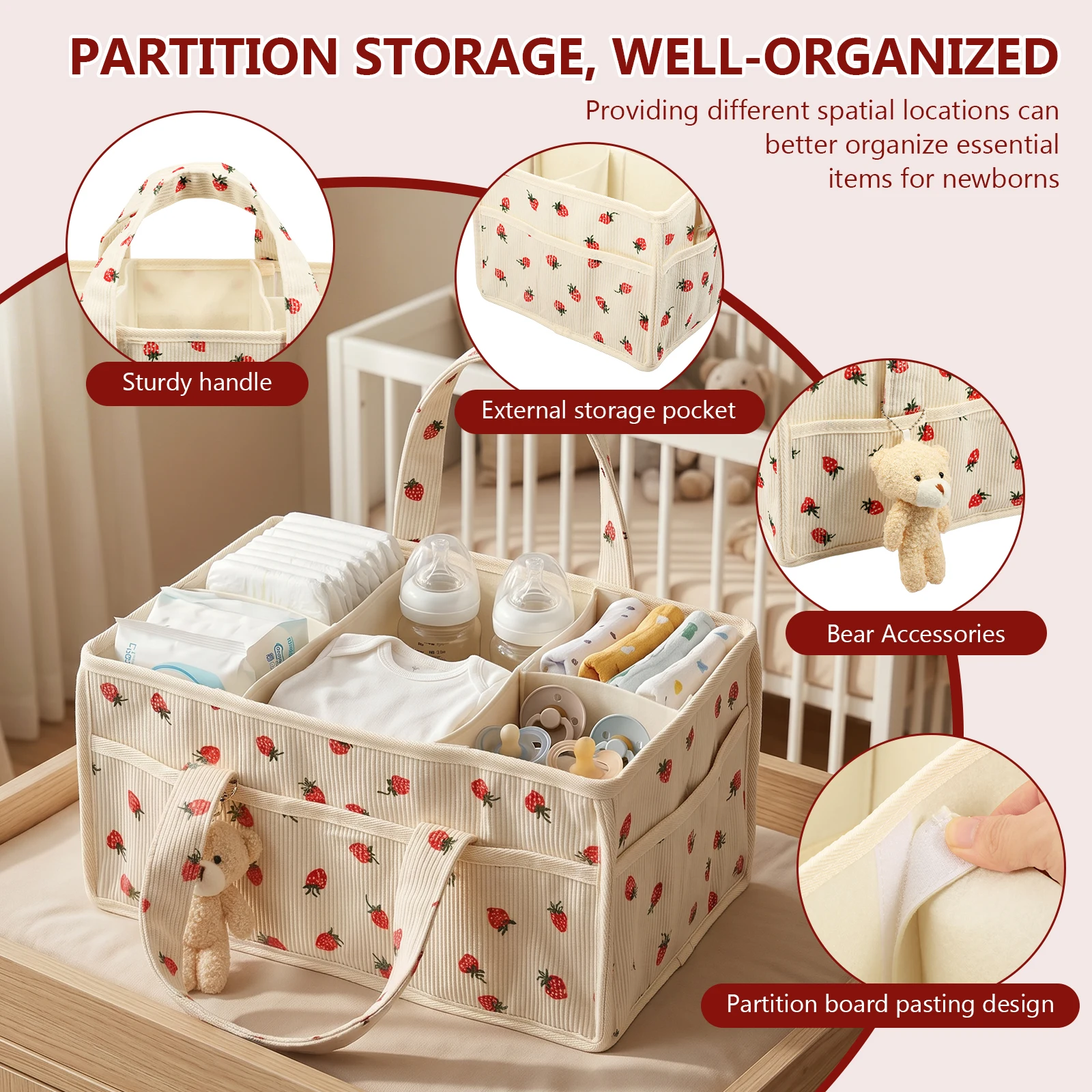 Panier de rangement portable e - Baby Nursery Organization Ideas avis et prix