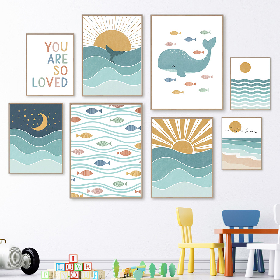 Peinture sur toile 2D, motifs  - Baby Nursery Quotes avis et prix