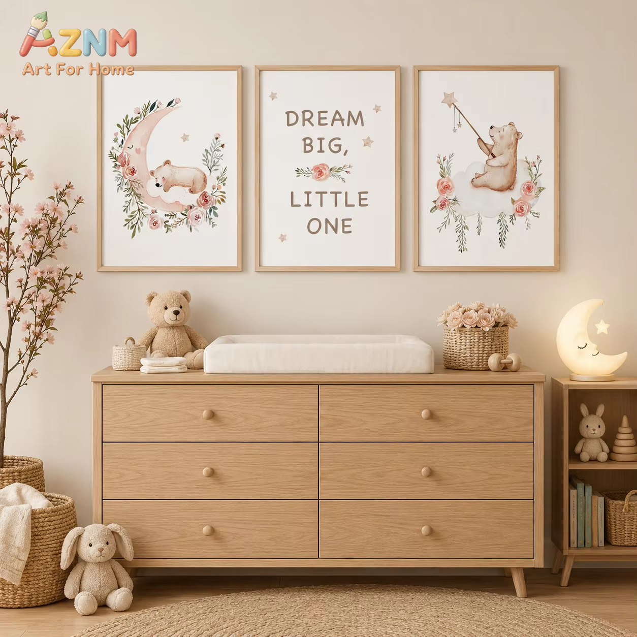 AZNM – art mural floral pour c - Baby Boy Nursery Quotes avis et prix