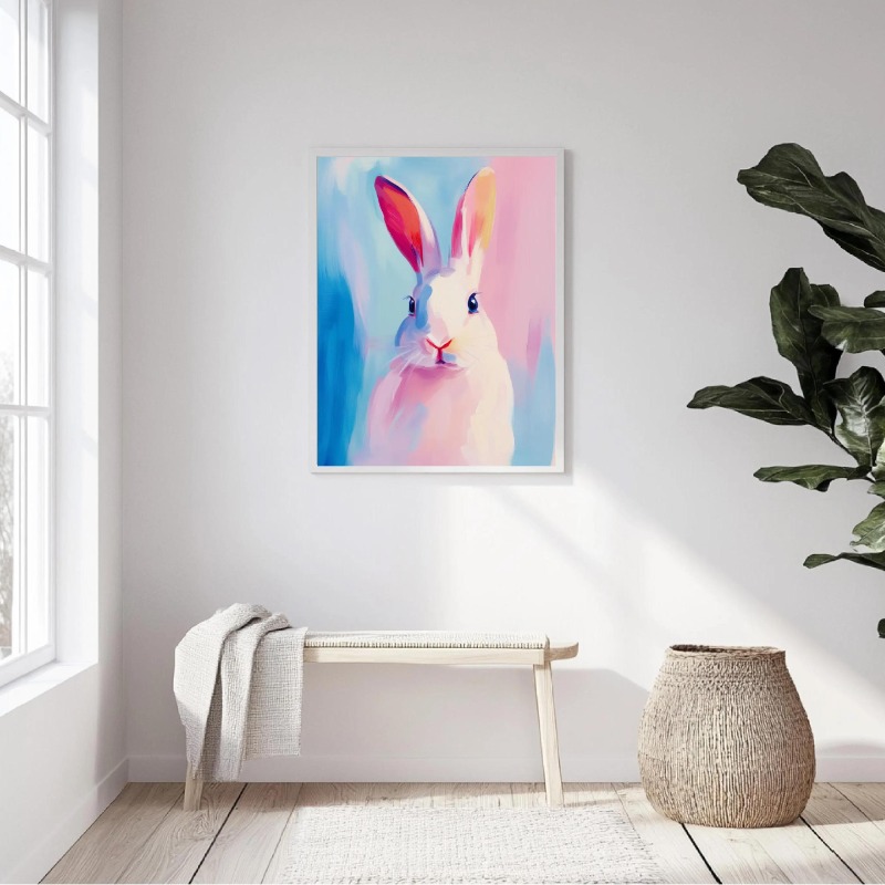 Toile d'art mural en forme d'a - Baby Nursery Animal Theme avis et prix