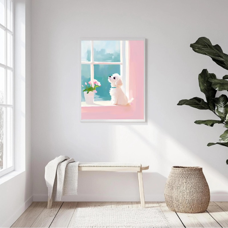 Toile d'art mural en forme d'a - Baby Nursery Animal Theme avis et prix