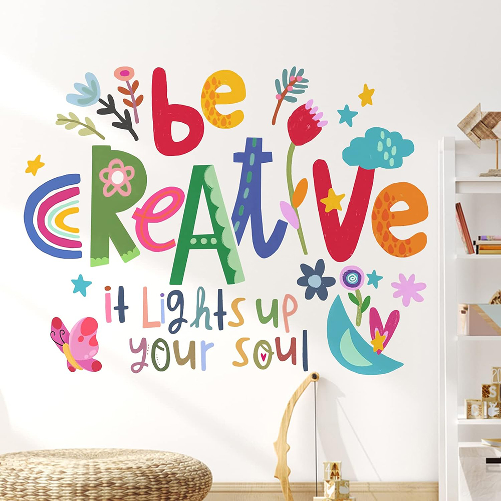 Be Creative – autocollants mur - Baby Nursery Quotes avis et prix