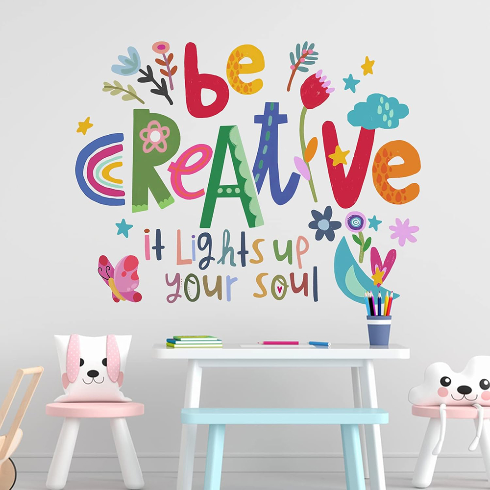Be Creative – autocollants mur - Baby Nursery Quotes avis et prix