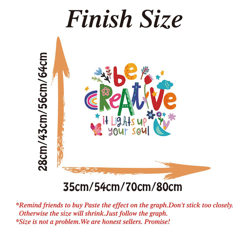 Be Creative – autocollants mur - Baby Nursery Quotes avis et prix