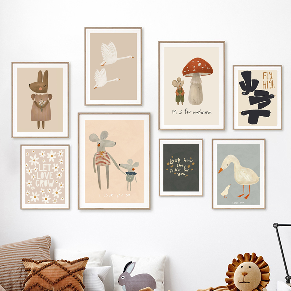 Affiches de dessin animé Boho  - Baby Nursery Frames avis et prix