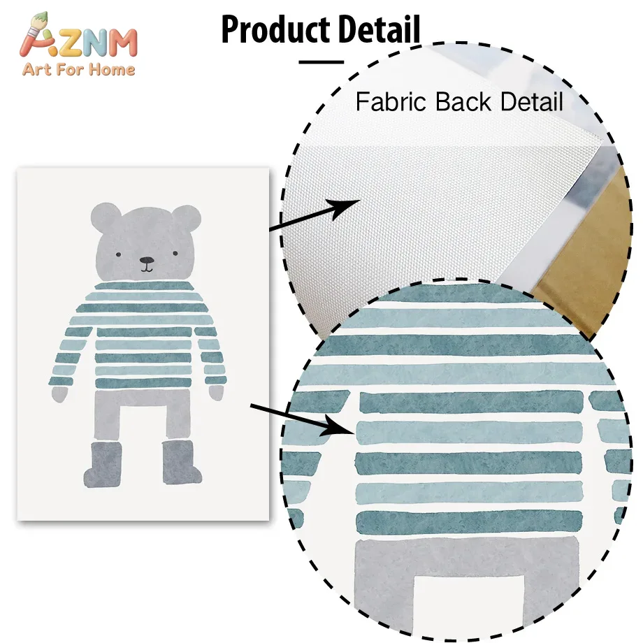 AZNM Tableau mural sur toile p - Baby Boy Nursery Quotes avis et prix