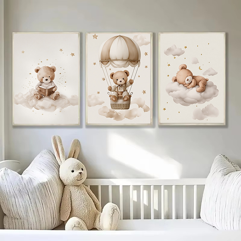3 pièces/ensemble bohème ours  - Baby Nursery Decor avis et prix